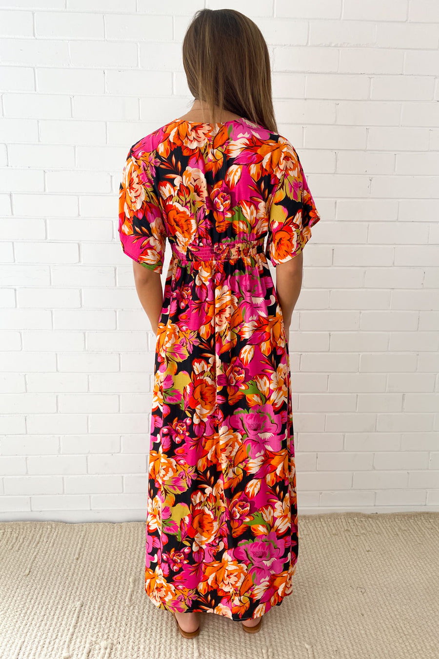 Pink Orange Floral