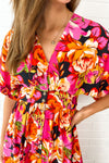Pink Orange Floral