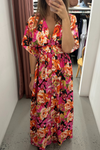 Pink Orange Floral