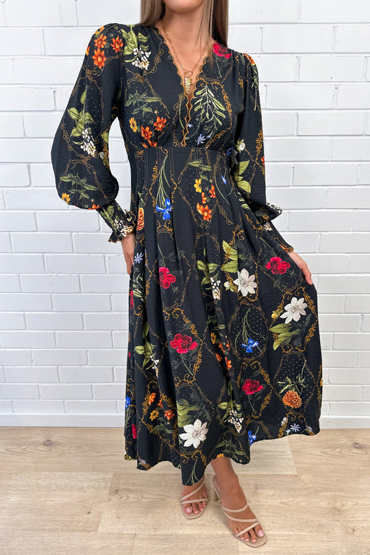 Black Floral: taylor