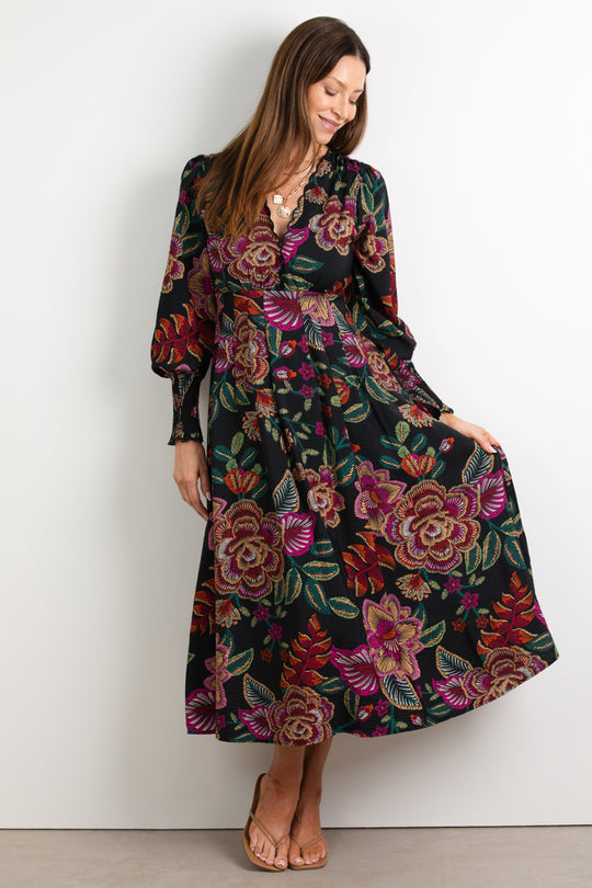 Black Sketch Floral: ange