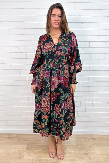 Black Sketch Floral: maria
