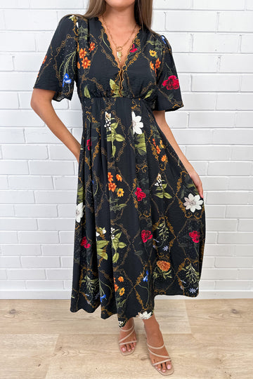 Black Floral: taylor