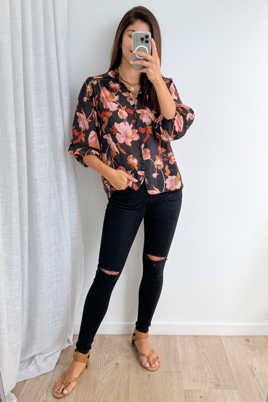 Black Blush Floral