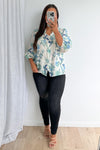 Cream Sage Floral