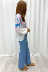 Blue Pink Floral