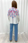 Blue Pink Floral