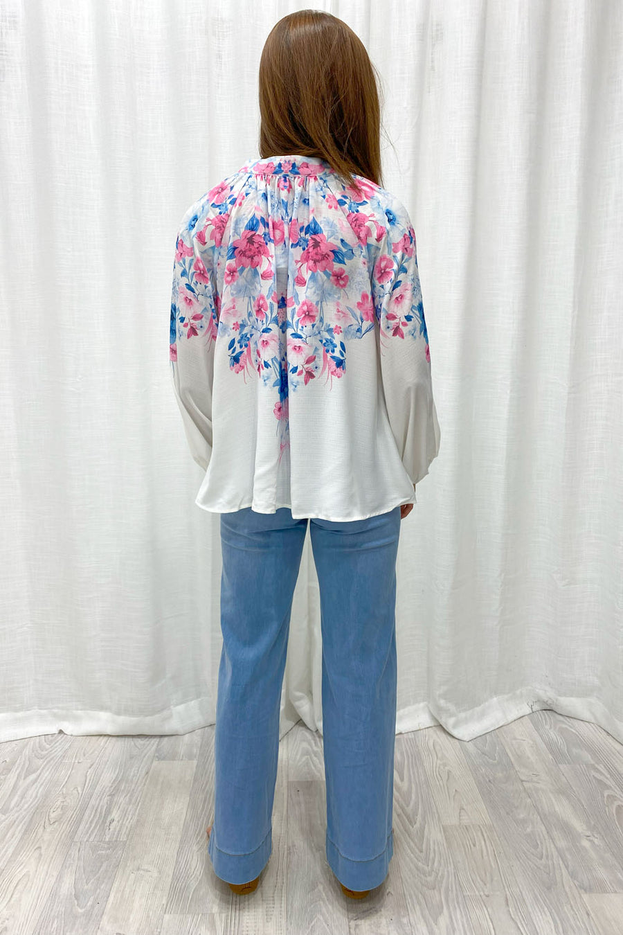 Blue Pink Floral