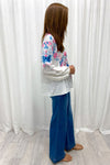 Blue Pink Floral