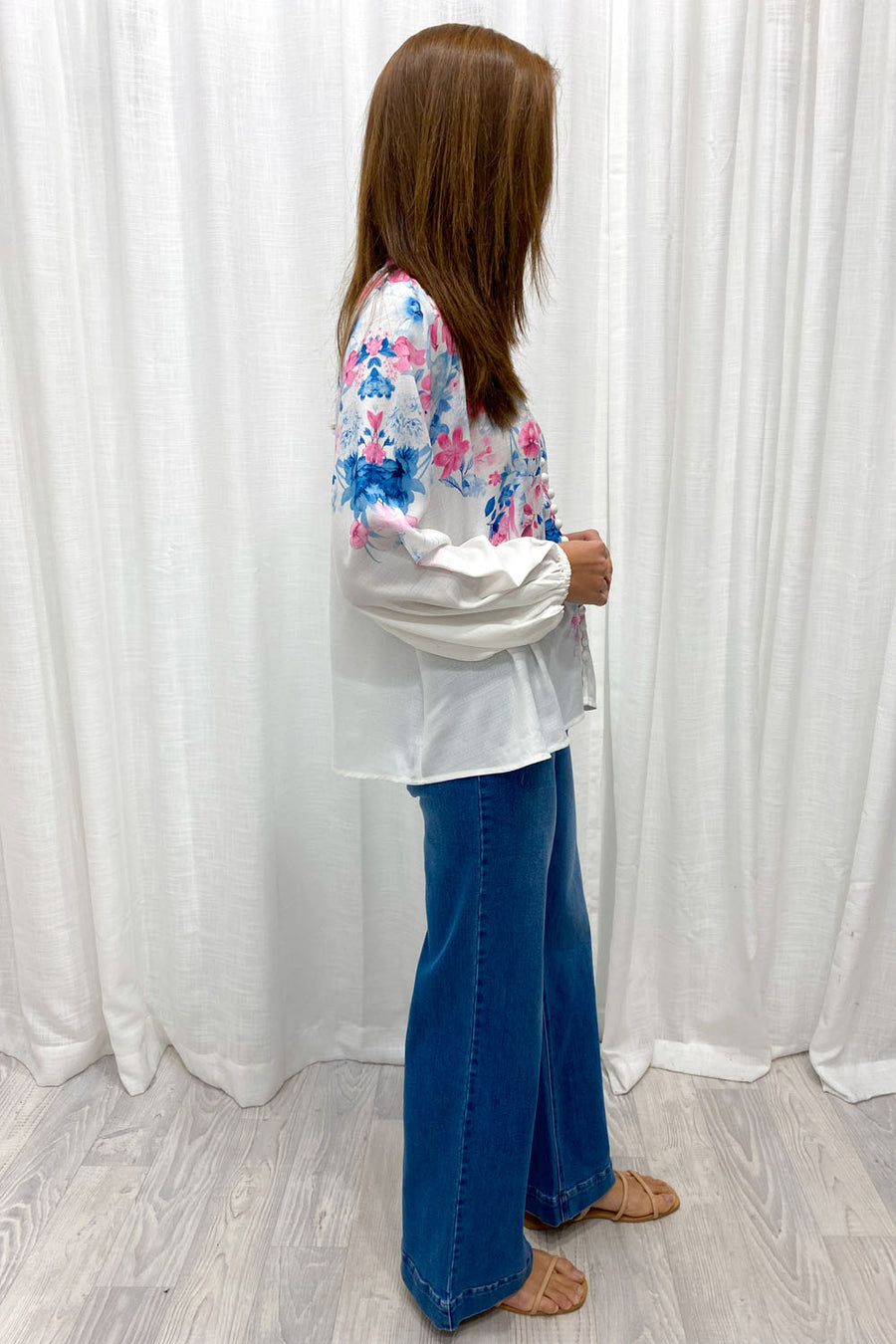 Blue Pink Floral