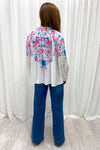 Blue Pink Floral