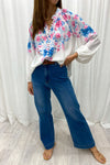 Blue Pink Floral