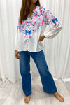 Blue Pink Floral
