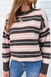 Peach Chocolate Stripe