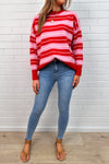 Red Pink Stripe