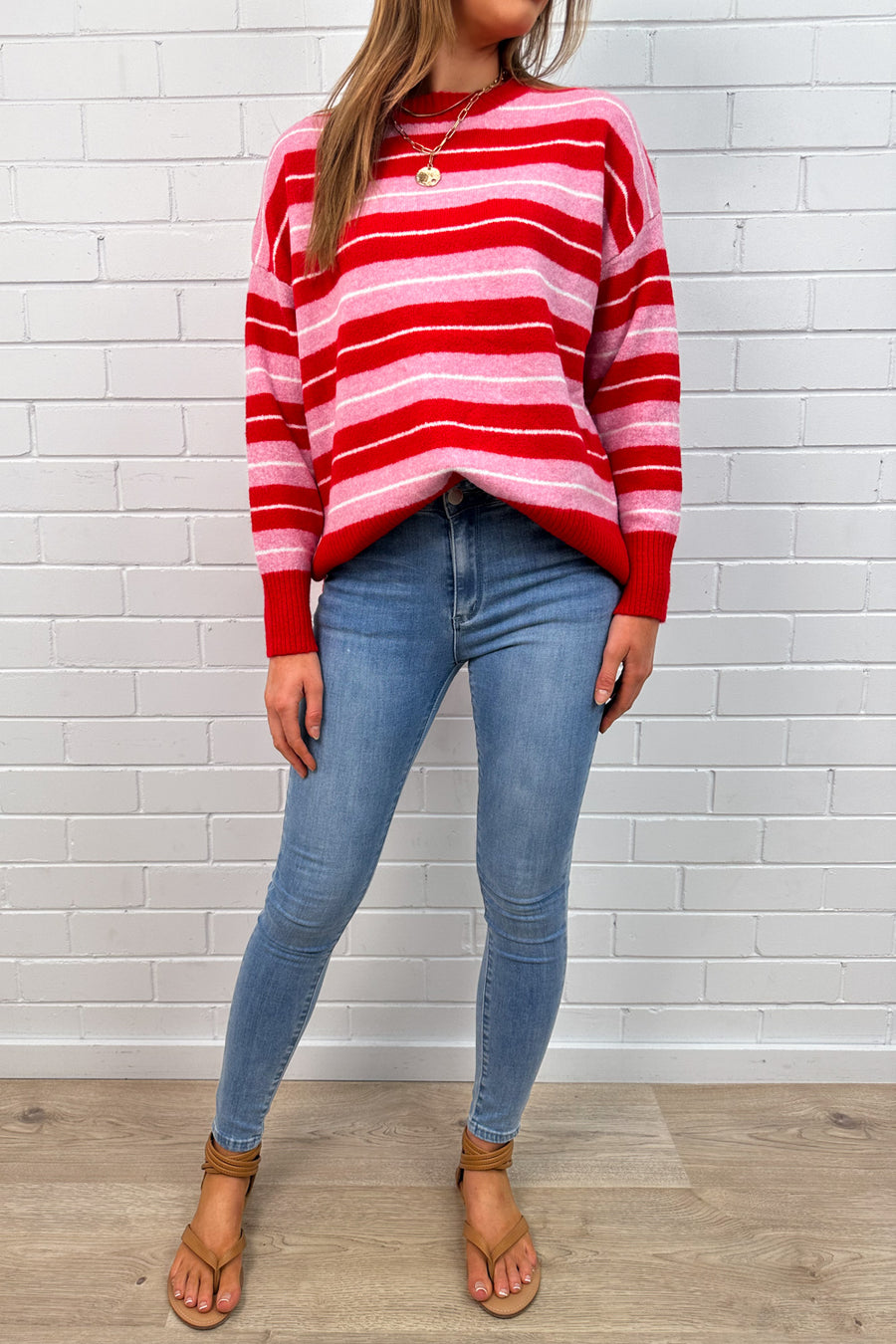 Red Pink Stripe