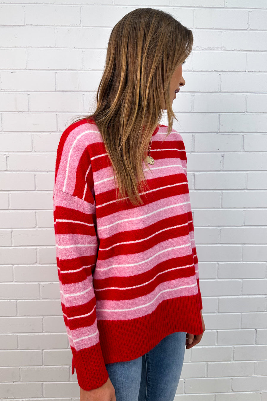 Red Pink Stripe
