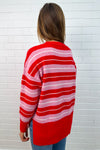 Red Pink Stripe