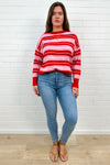 Red Pink Stripe
