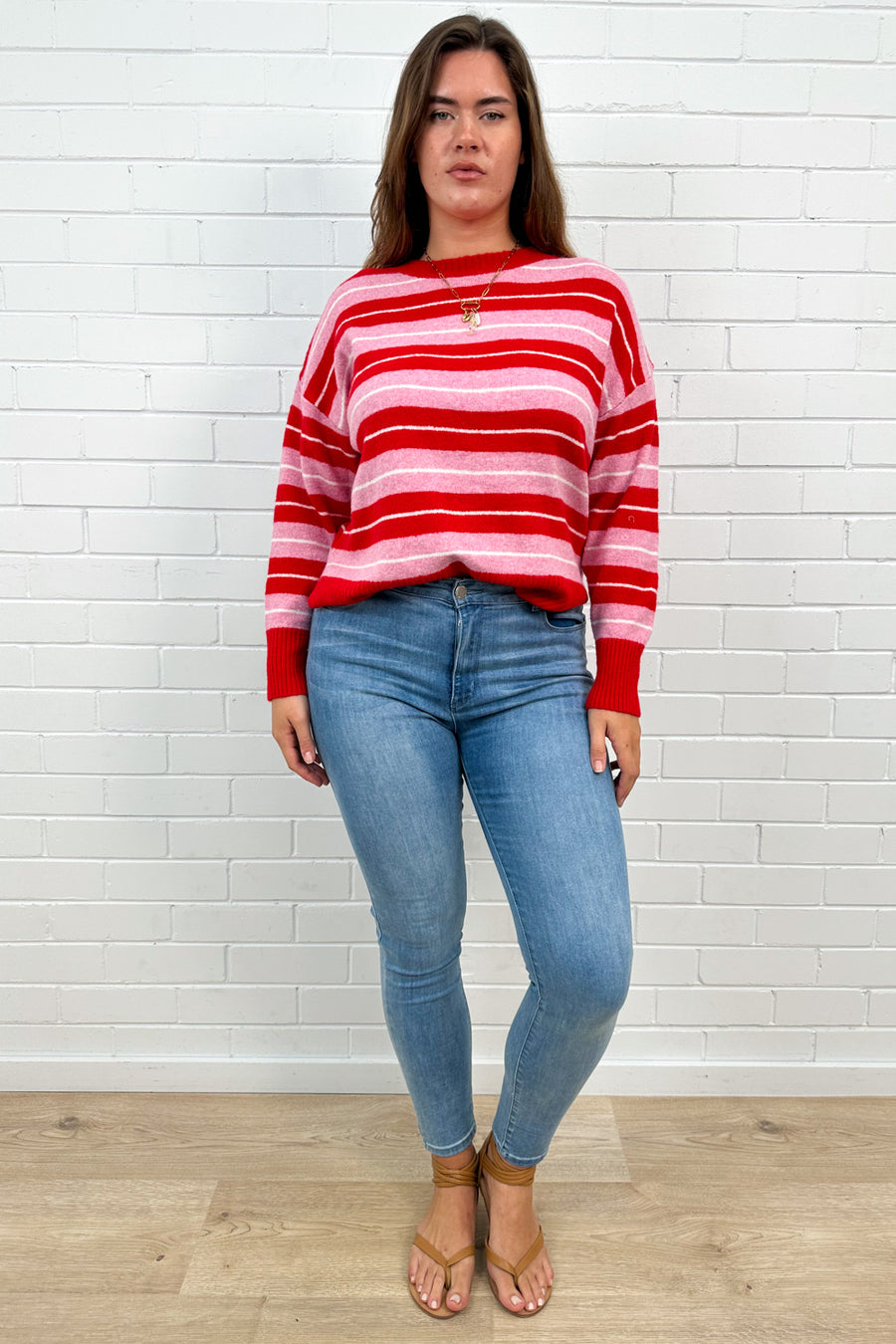 Red Pink Stripe