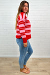 Red Pink Stripe