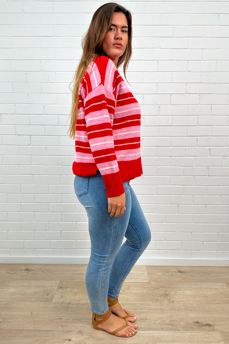 Red Pink Stripe