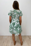 White Green Floral
