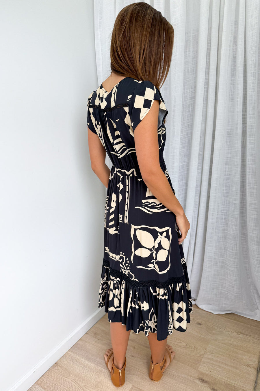 Charcoal Coastal Print