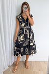 Charcoal Coastal Print