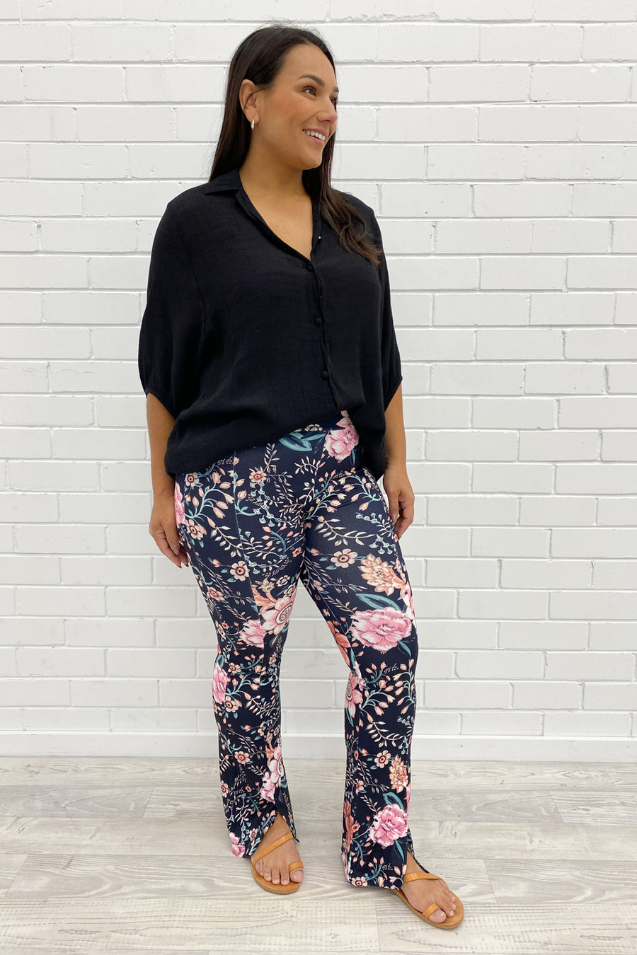 Black Pink Floral