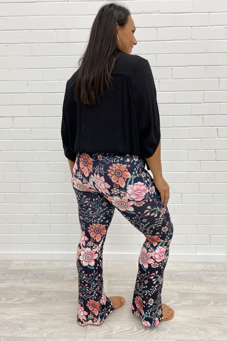 Black Pink Floral