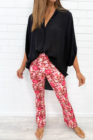 Red Pink Floral: kym