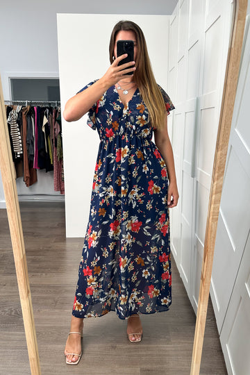 Navy Floral: maria