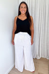 White Pinstripe