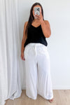 White Pinstripe