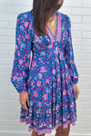 Blue Pink Paisley