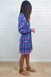 Blue Pink Paisley