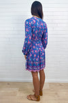 Blue Pink Paisley