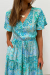 Green Blue Paisley
