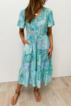 Green Blue Paisley