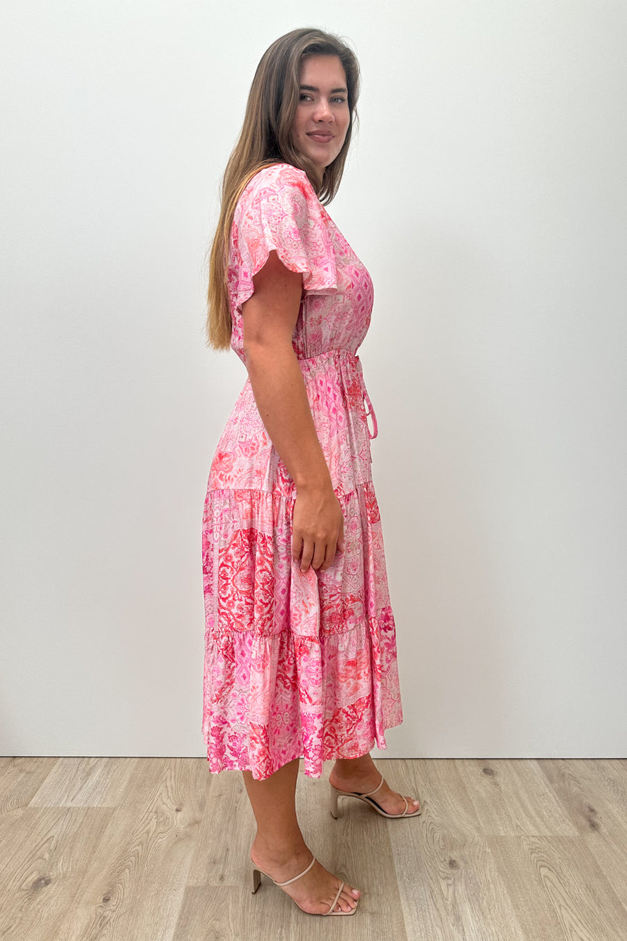 Pink Red Paisley