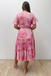 Pink Red Paisley