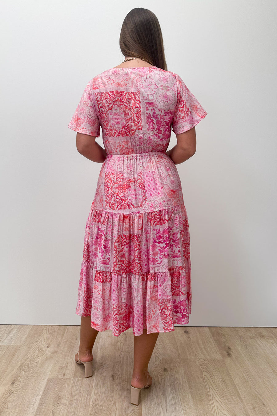 Pink Red Paisley