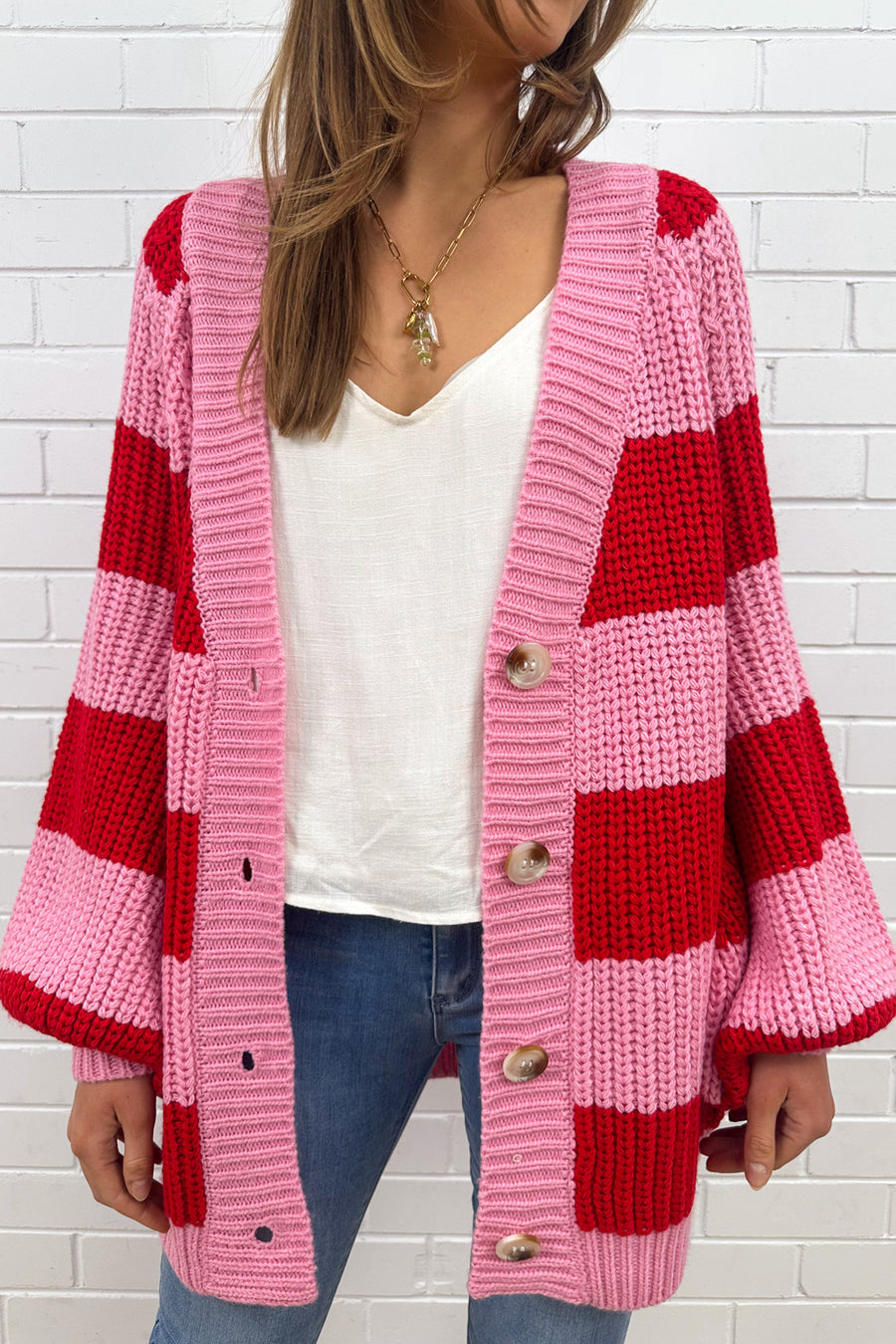 Pink Red Stripe