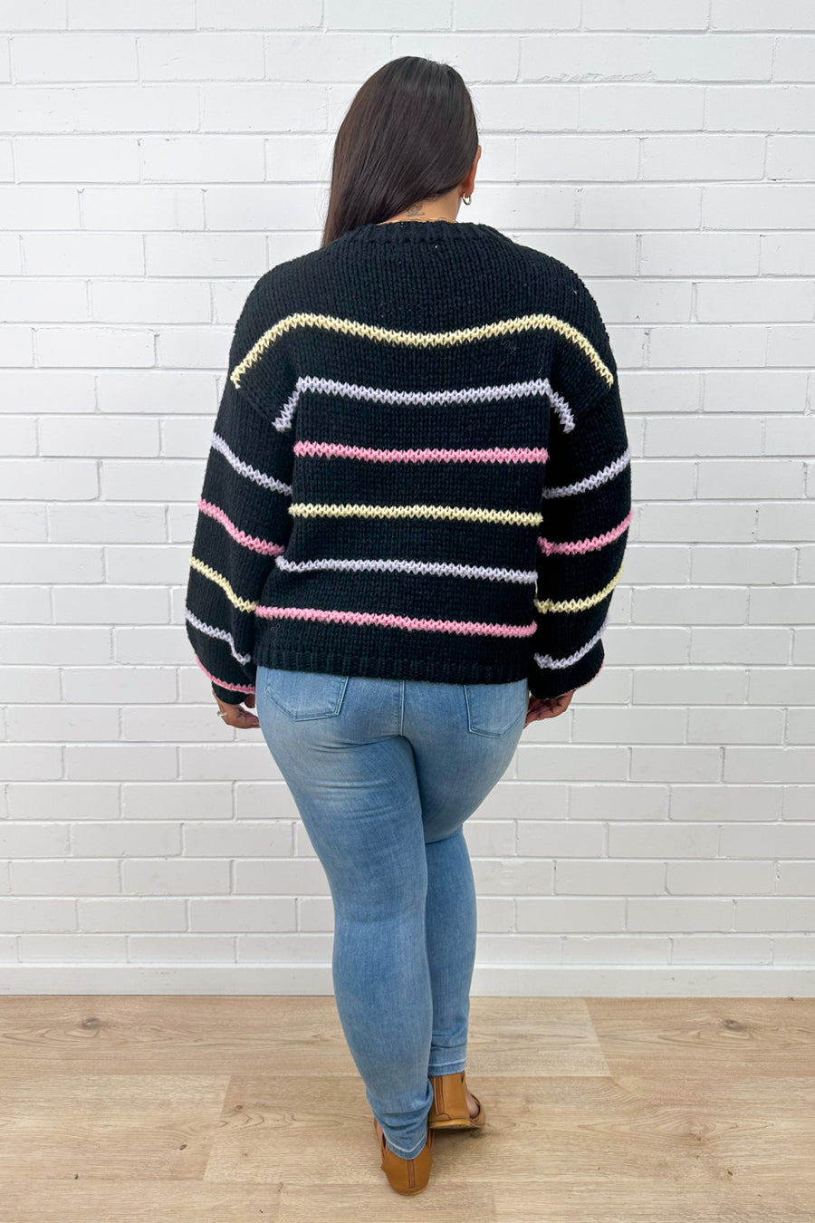 Black Multi Stripe