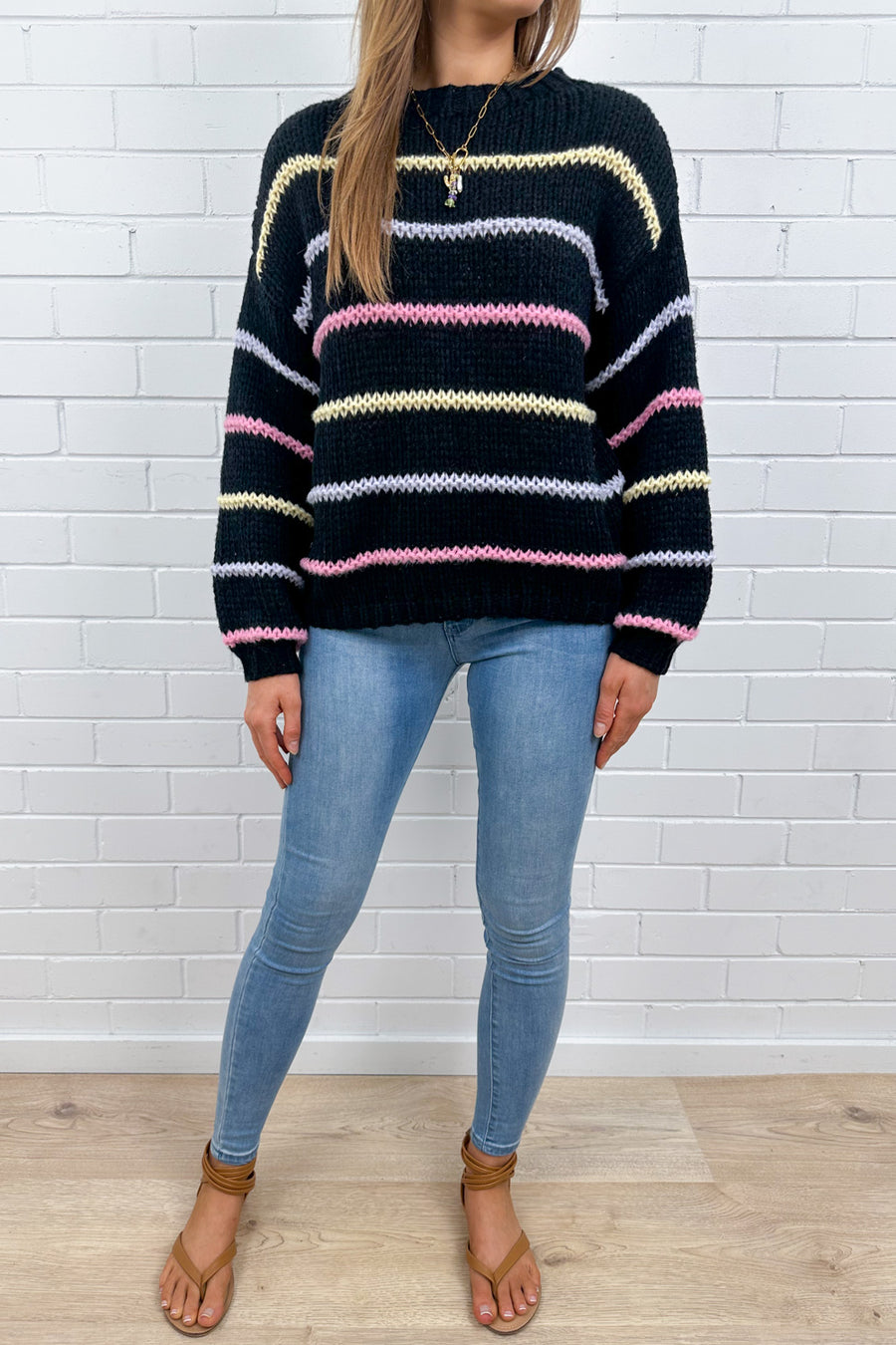 Black Multi Stripe