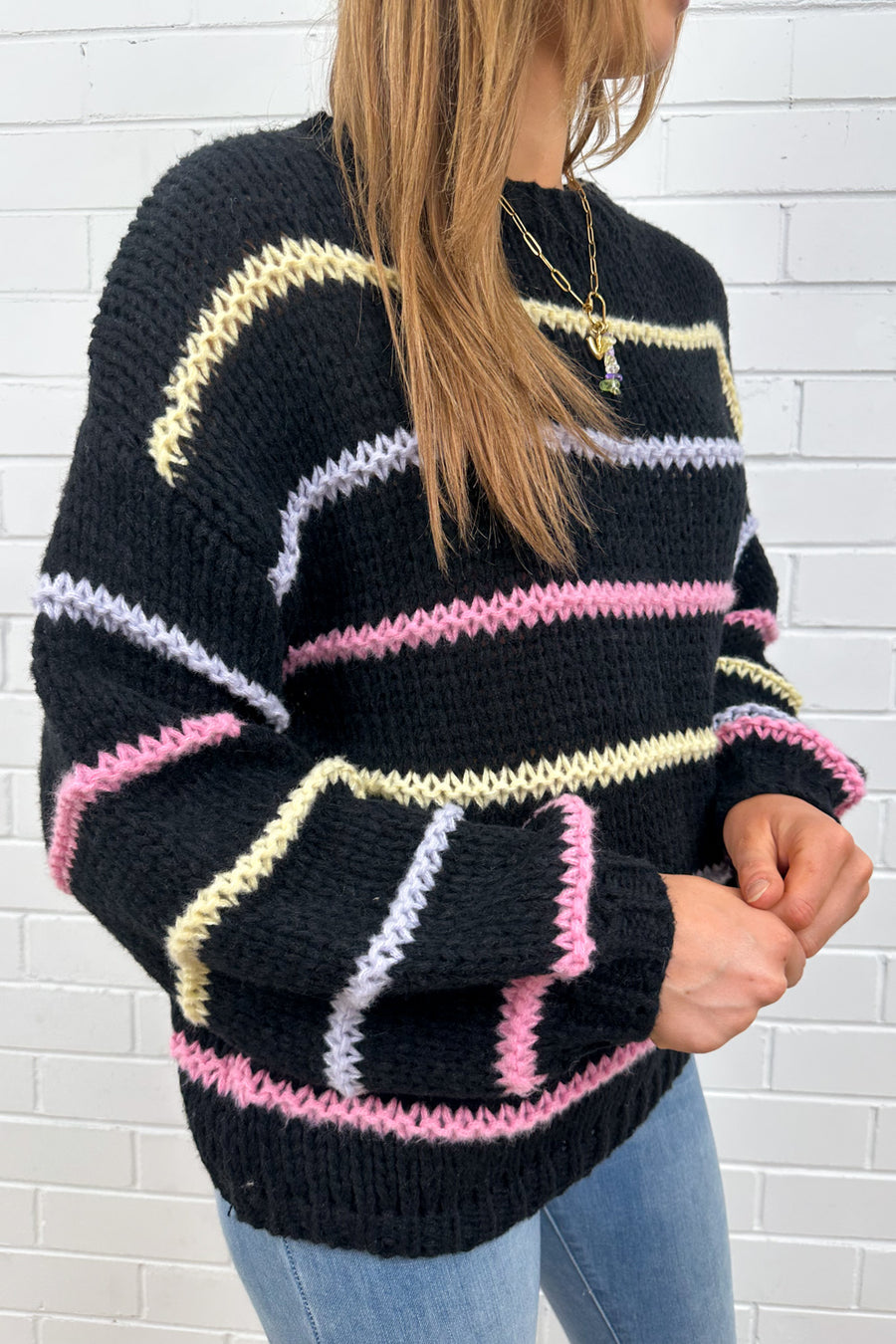 Black Multi Stripe