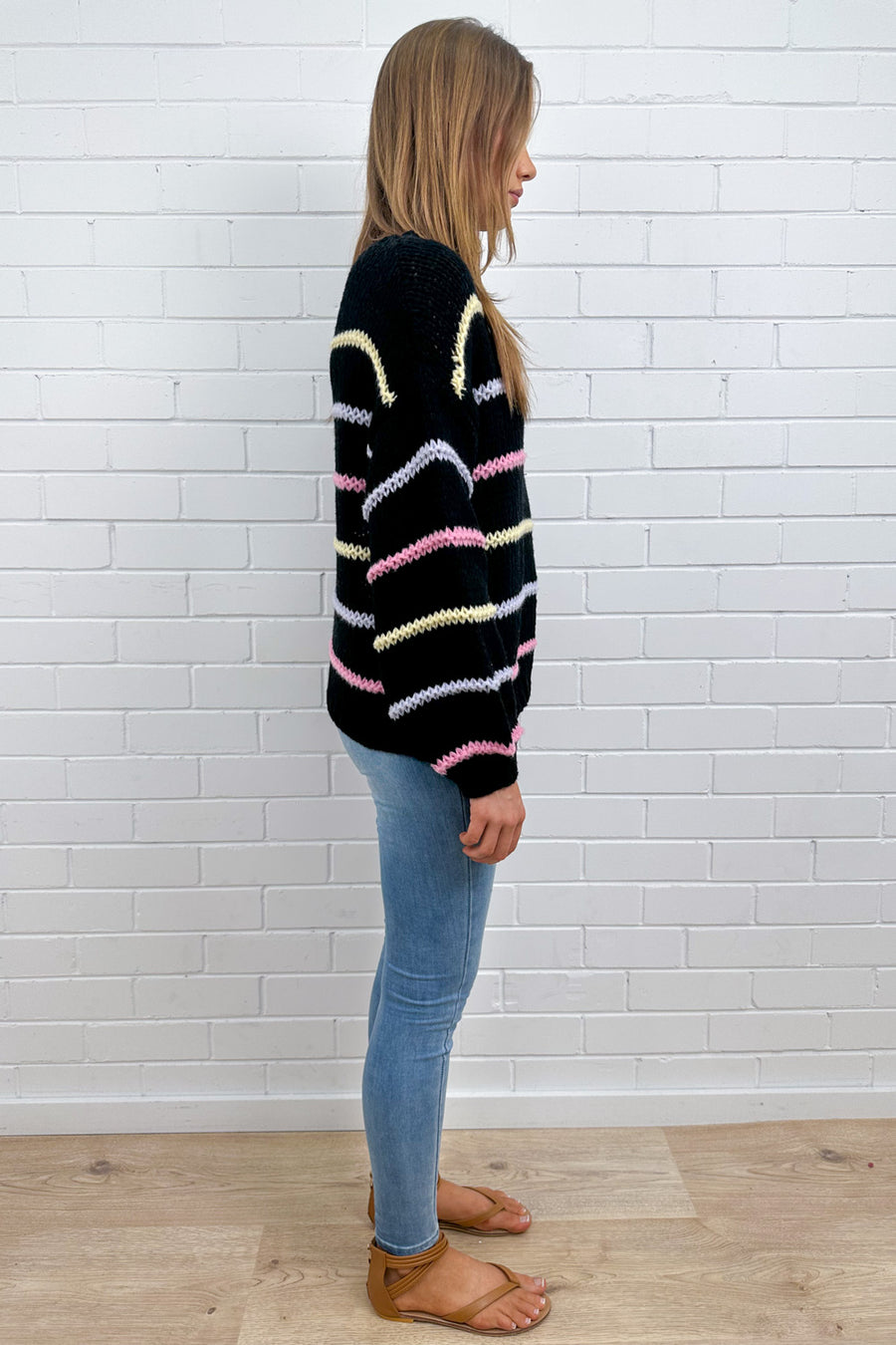 Black Multi Stripe