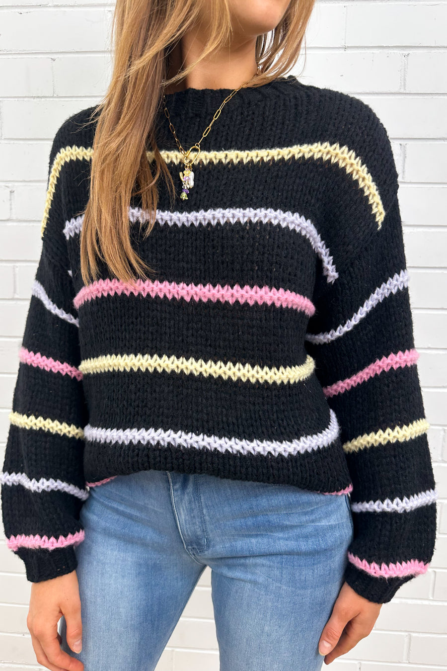 Black Multi Stripe