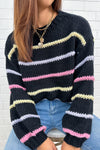 Black Multi Stripe